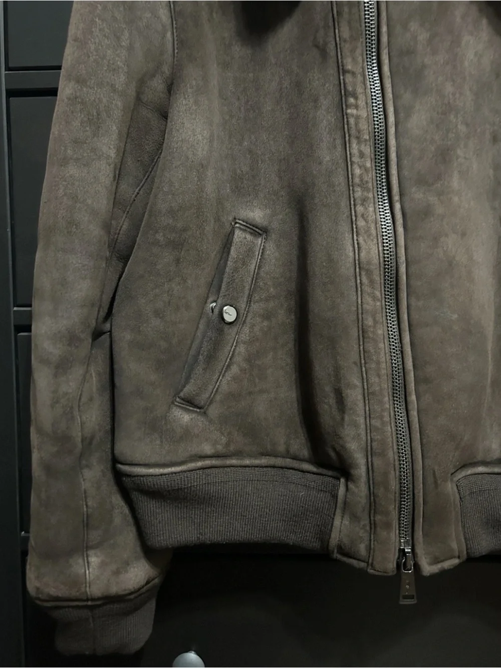 Ralph Lauren Suede shearing Leather Jacket size M